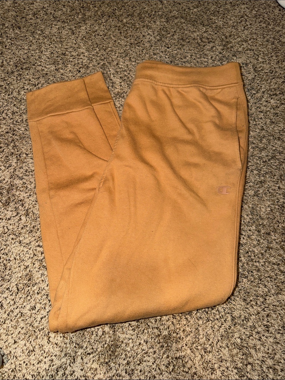 Champion Men's Caramel/Tan Fleece Joggers